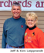 Jeff & Kim Leipprandt, owners of Liepprandt Orchards in Pigeon, Michigan.